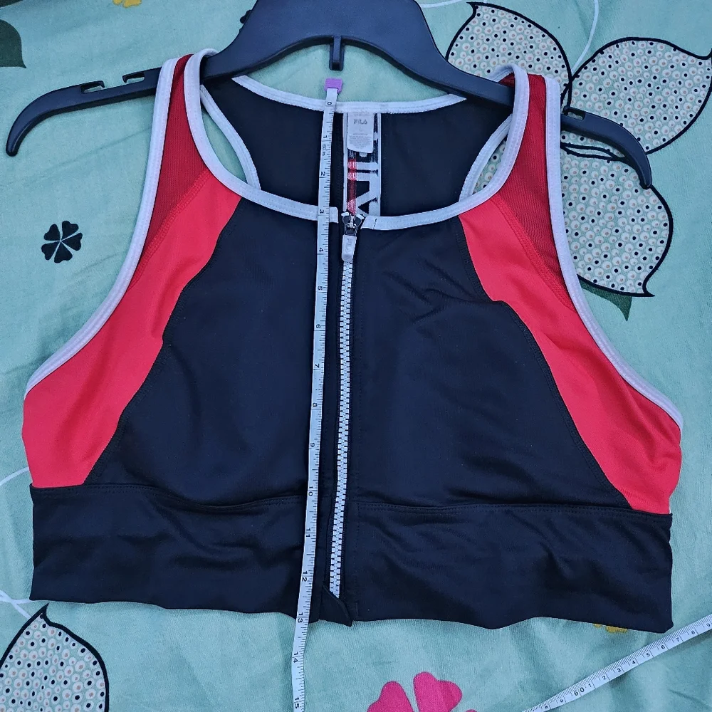 Fila Sports Women's Zip-up Bralette Top